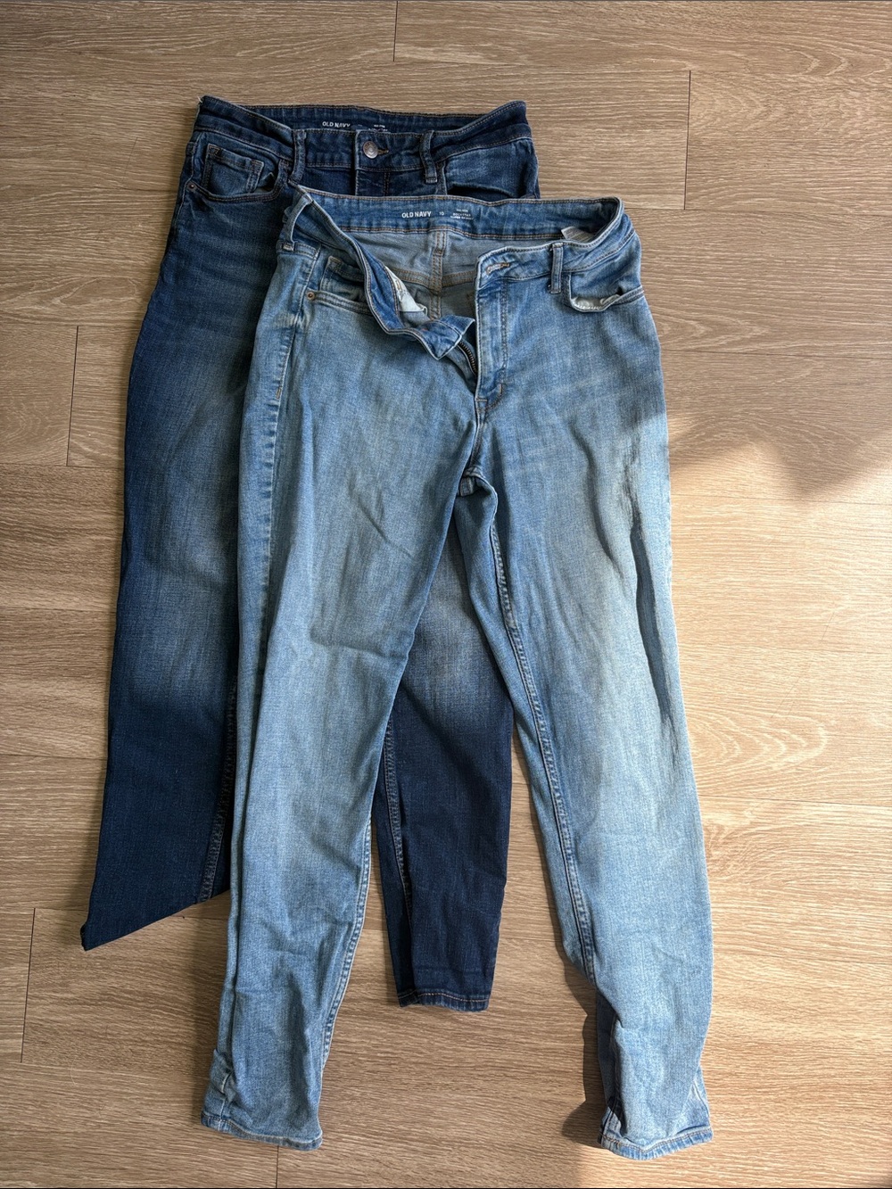 Old Navy Skinny Jeans — Light Blue & Dark Blue Denim Pair
